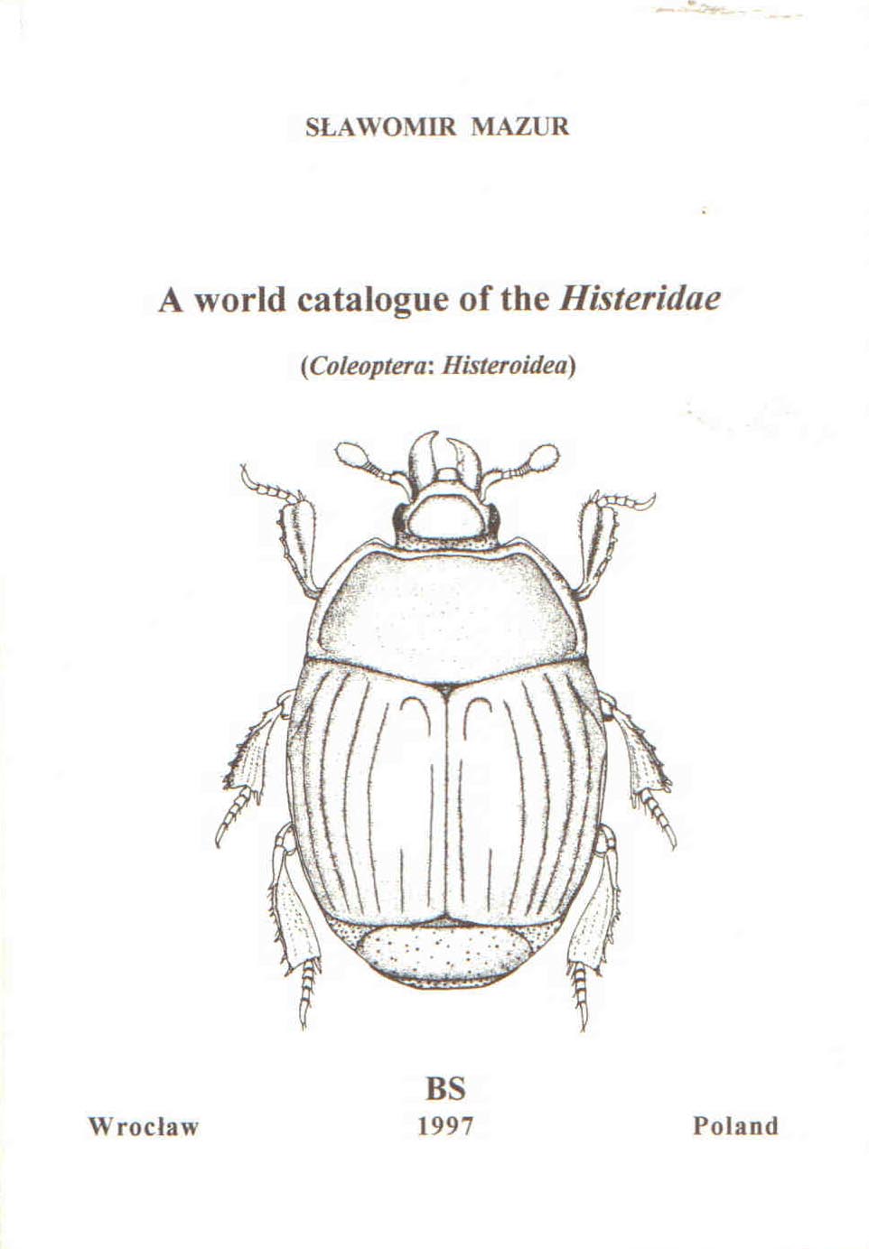 a world catalogue of histeridae