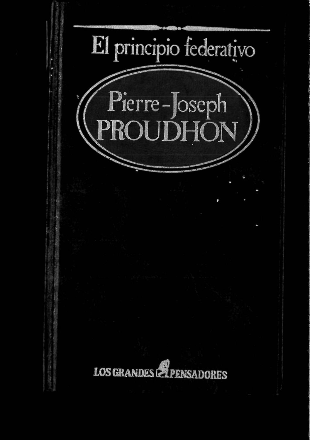 el principio federativo proudhon