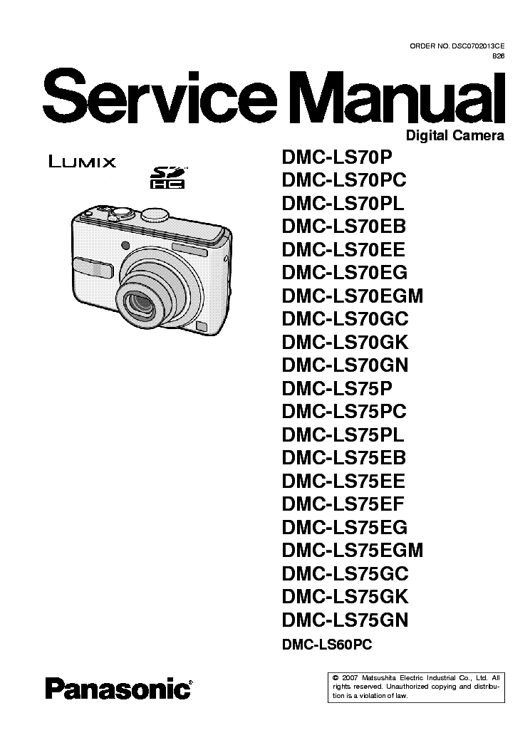 dmc-ls75 service manual