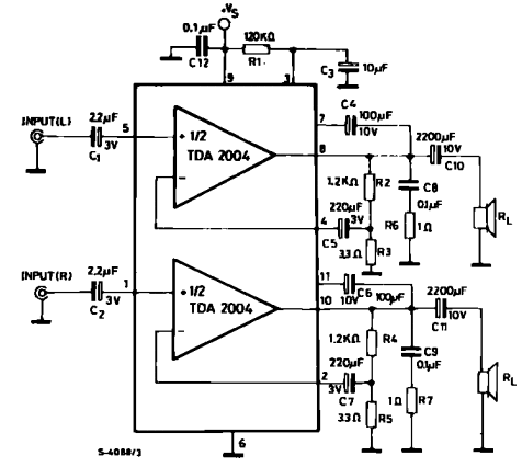 amplificador tda2004
