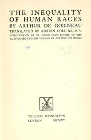 gobineau inequality human races