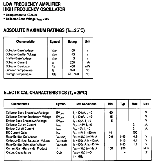 2sc815 datasheet