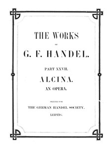 handel alcina score