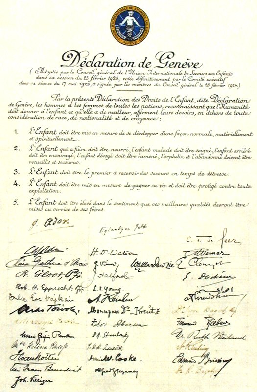 declaracion de ginebra 1924