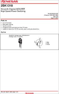 2sk1317 datasheet
