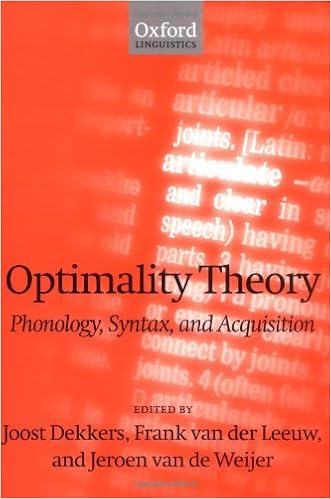 kager optimality theory