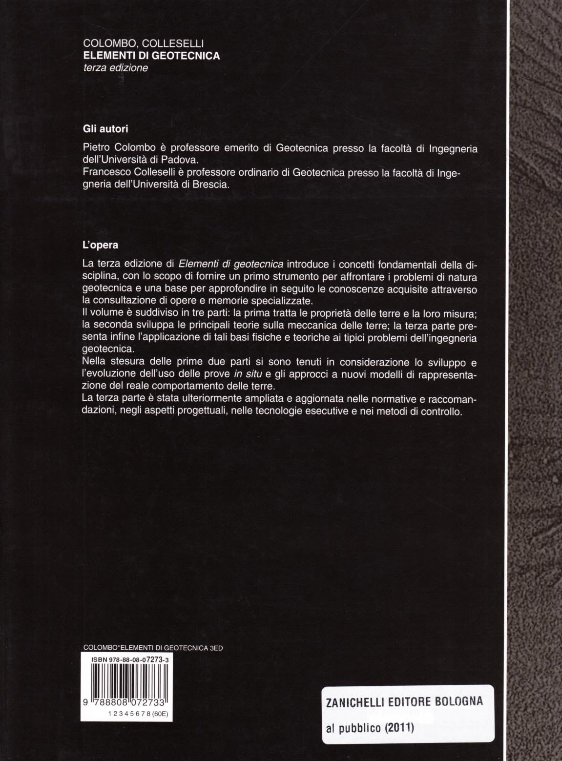 elementi di geotecnica colombo colleselli