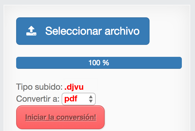como convierto un archivo djvu a
