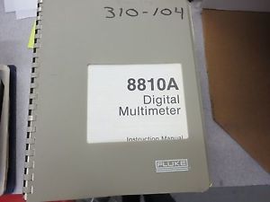 fluke 8810a manual