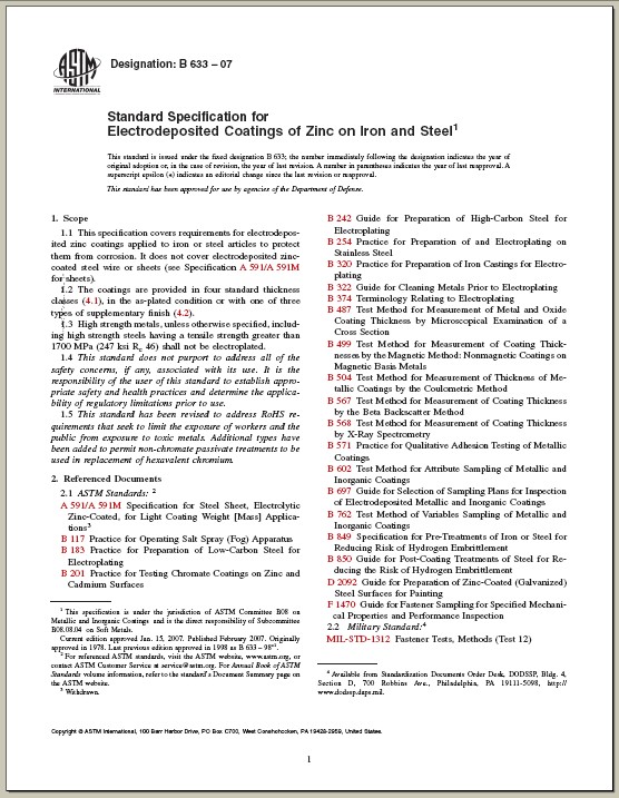 astm b633 free