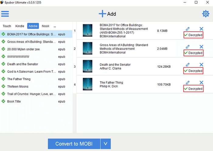 acsm file omzetten naar