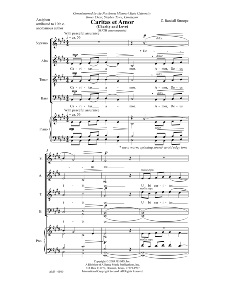 caritas et amor stroope