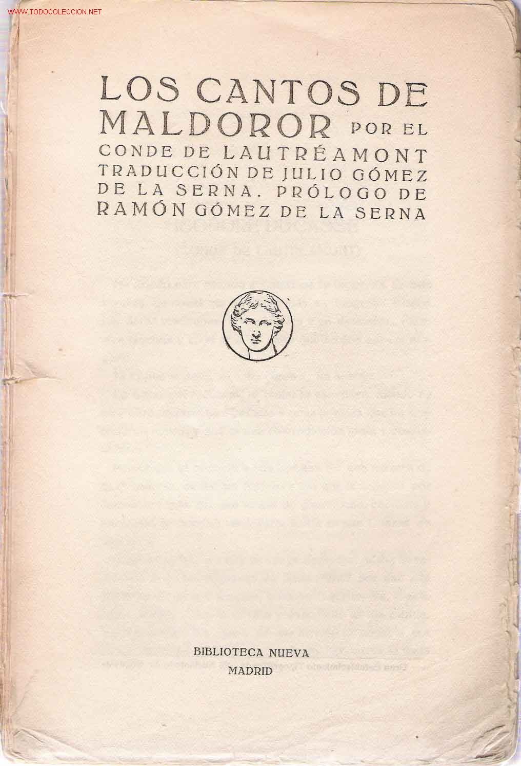 conde de lautreamont los cantos de maldoror