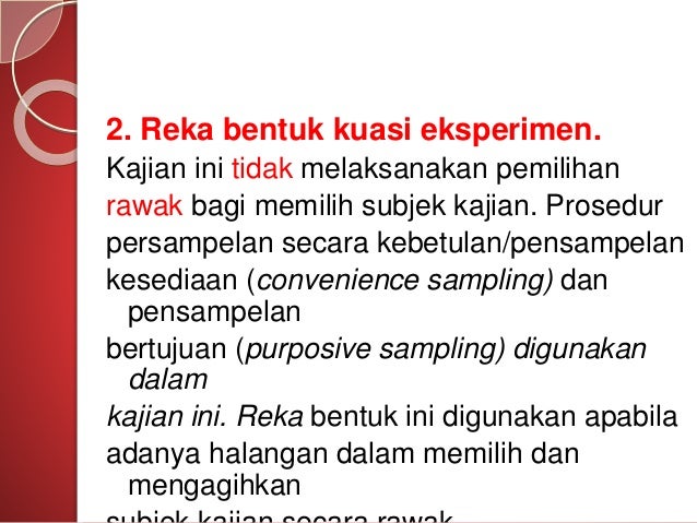 kajian kuasi eksperimen