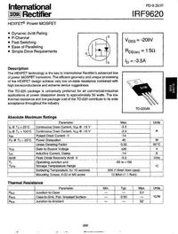 irf9620 datasheet