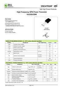 2sc4793 datasheet
