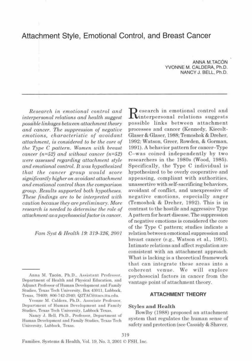 courtauld emotional control scale