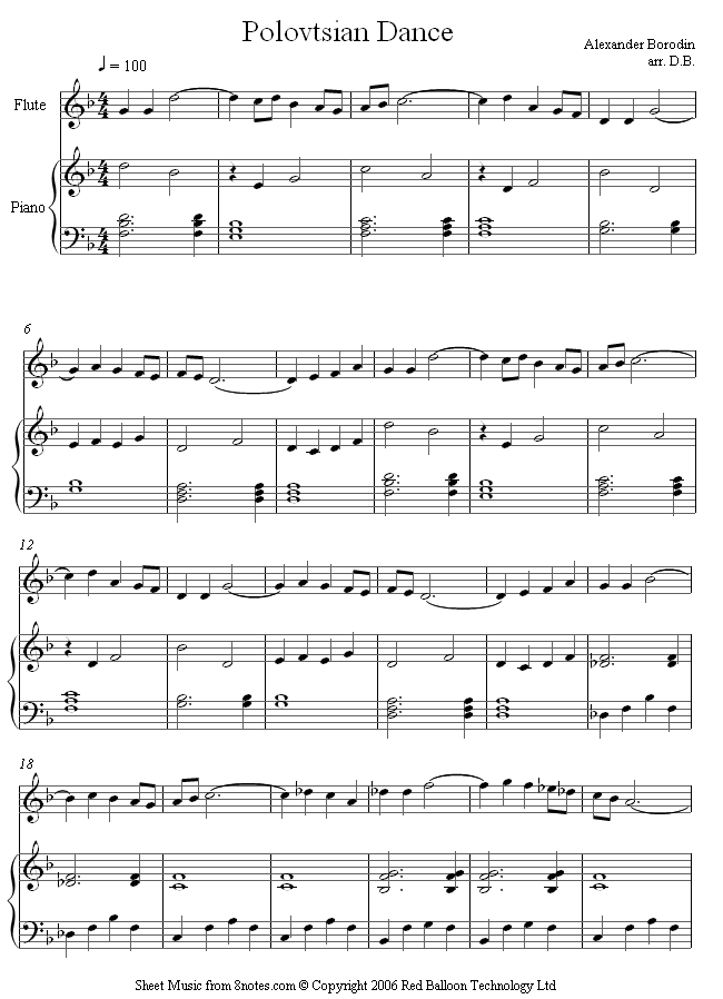 borodin polovtsian dances score