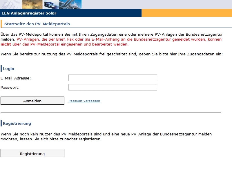bundesnetzagentur photovoltaik formular