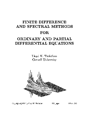 l.n.trefethen finite difference and spectral methods