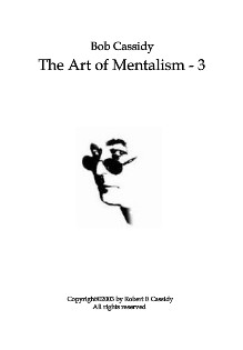 bob cassidy the art of mentalism