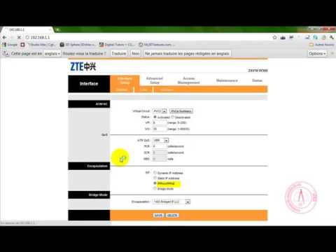 configuration modem zte zxv10 w300 series