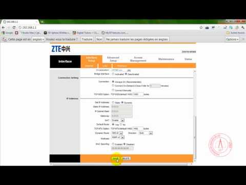 configuration modem zte zxv10 w300 series