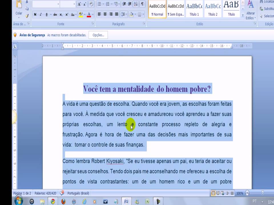 como fao para salvar arquivo do word em
