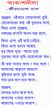 jibanananda das poems in bengali