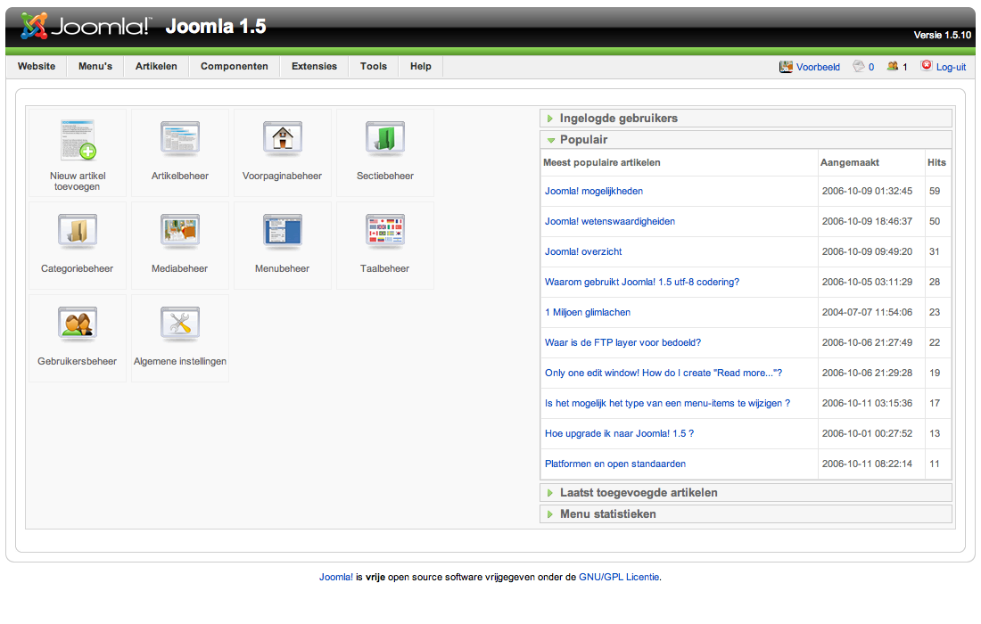 handleiding joomla 2.5