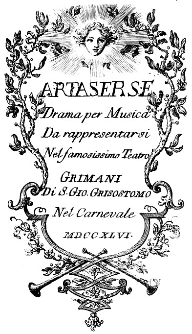 artaserse libretto
