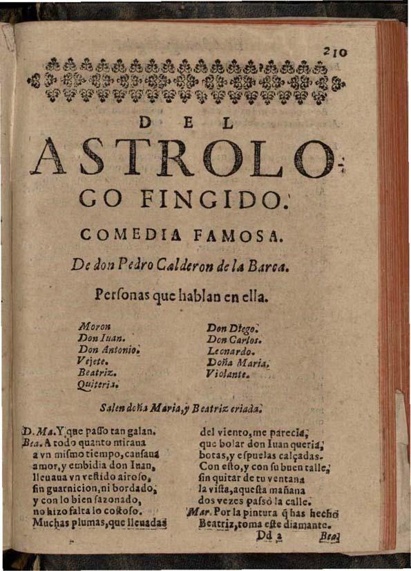 el astrologo fingido