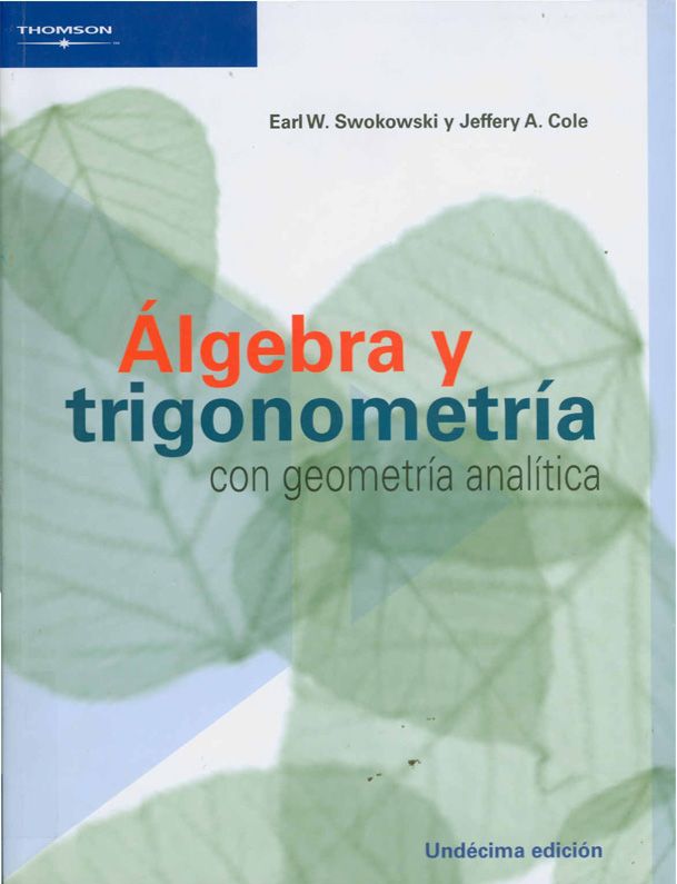 algebra y trigonometria con geometria analitica de swokowski solucionario