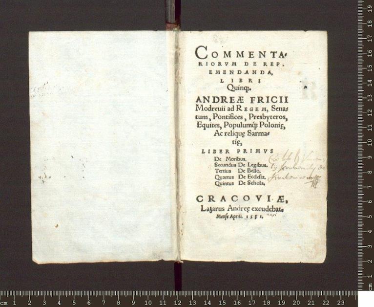 andrzej frycz modrzewski o poprawie rzeczypospolitej